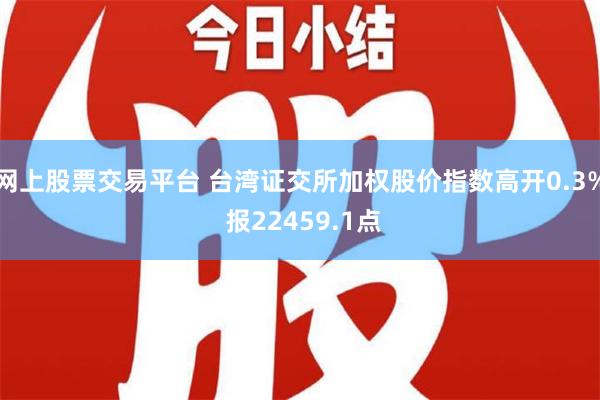 网上股票交易平台 台湾证交所加权股价指数高开0.3% 报22459.1点